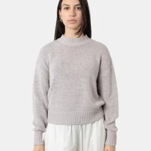 maglia a girocollo roberto collina - b4118 grigio