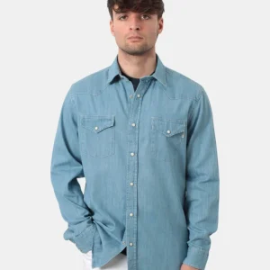 camicia in jeans roy roger's mod. martin - cg34 denim