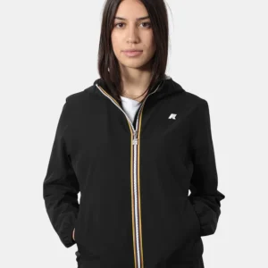 giubbotto k way mod. lily stretch poly jersey - usy black pure