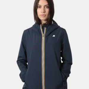 giubbotto k way mod. marguerite stretch poly jersey - k89 blue depth