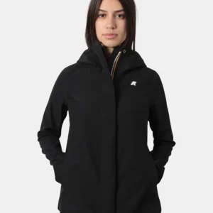 giubbotto k way mod. madalina bonded jersey - usy black pure