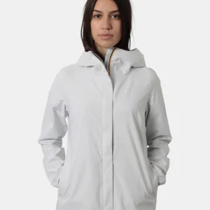 giubbotto k way mod. marguerite stretch dot - 001 white