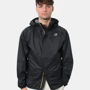 giubbotto k way mod. roche - usy black pure