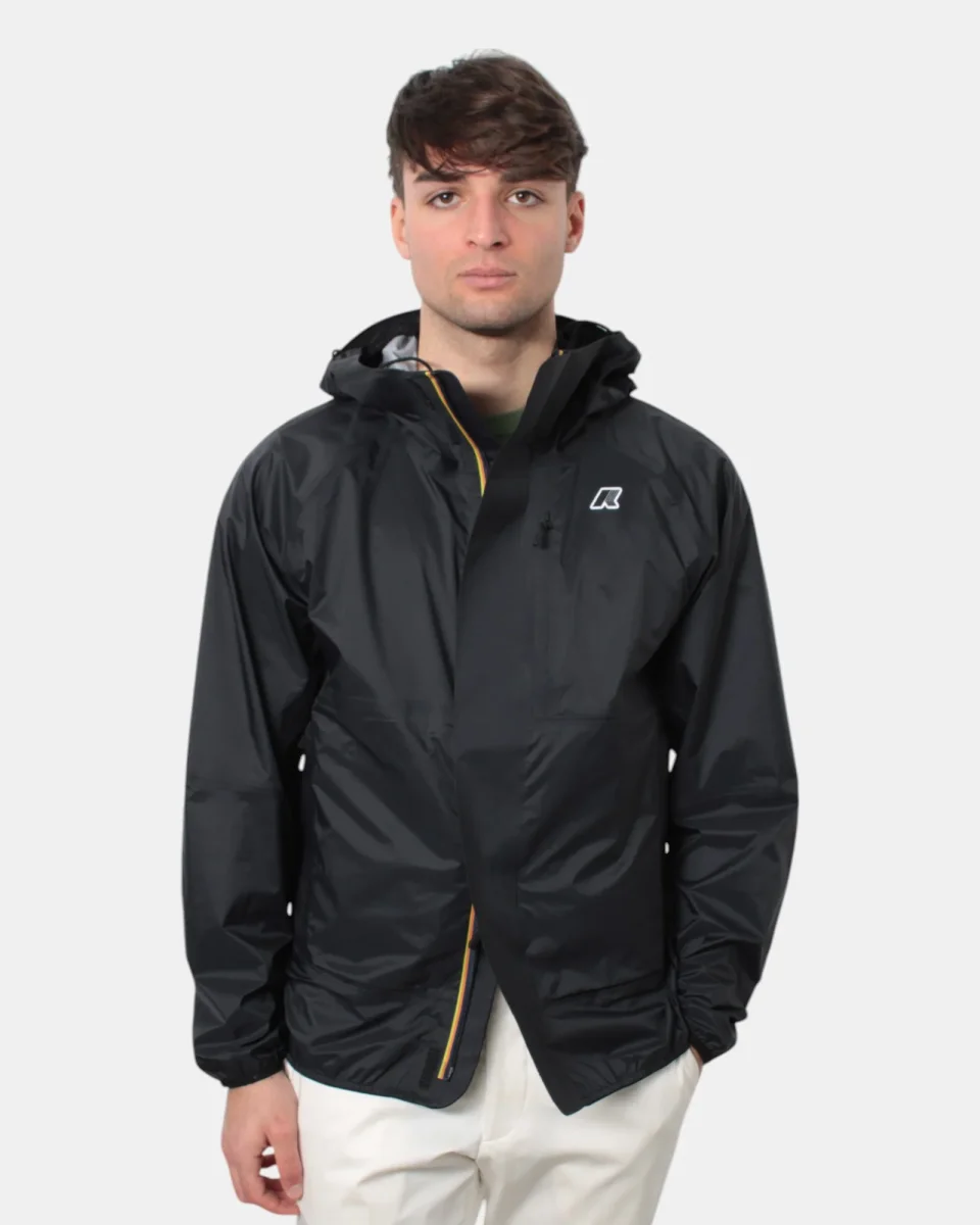 giubbotto k way mod. roche - usy black pure