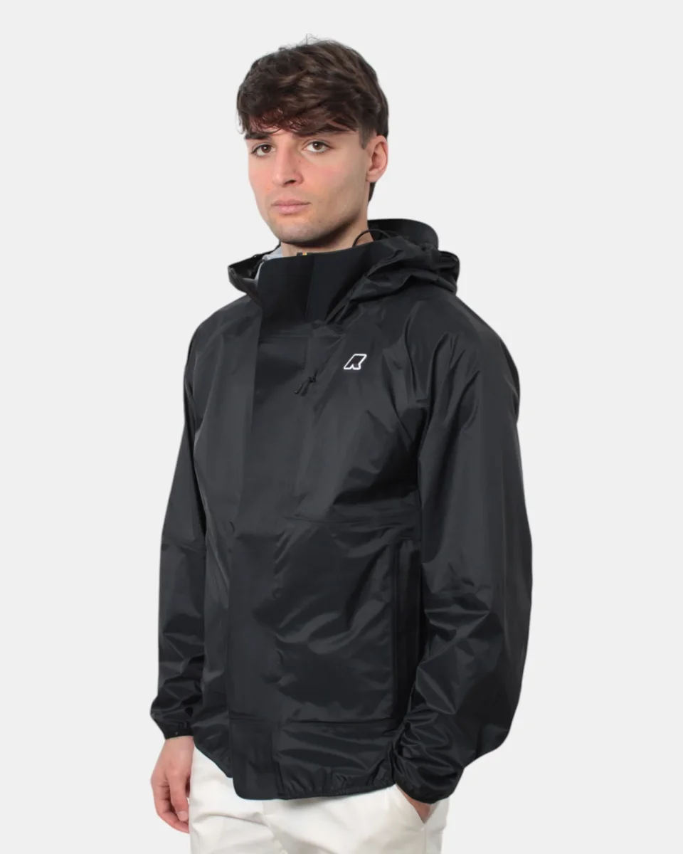 giubbotto k way mod. roche - usy black pure - immagine 3