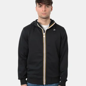 felpa con zip k way mod. rainer light spacer - usy black pure