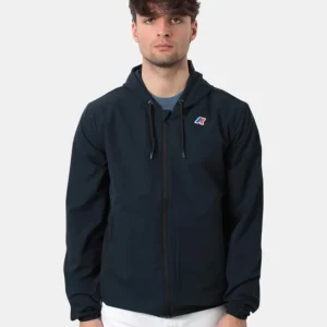 felpa con zip mod. jourdain travel - k89 blue depth