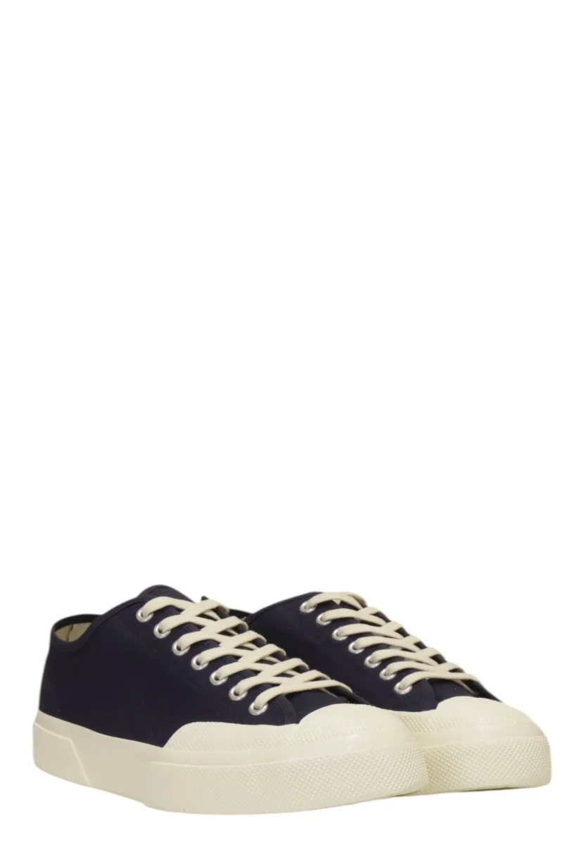 sneakers superga mod. 2432 works low cut cotton canvas - a2f navy/off white - immagine 3
