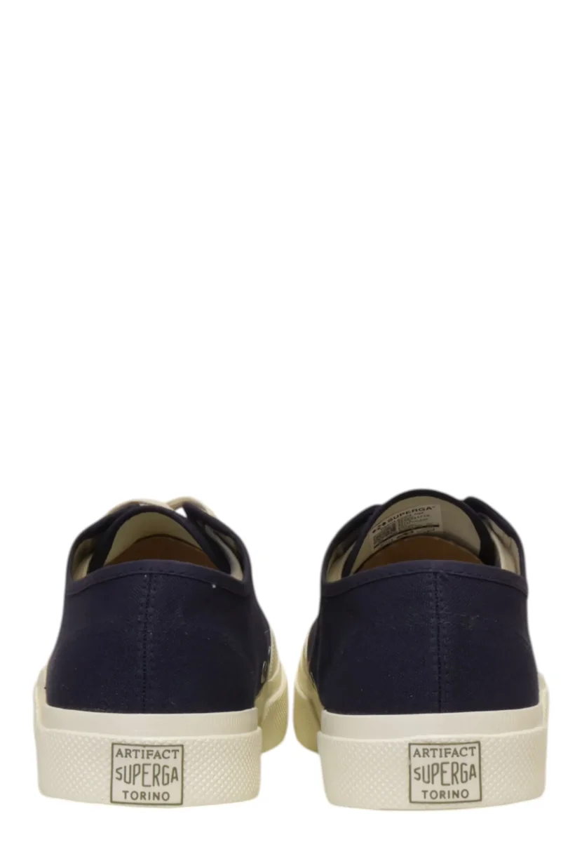 sneakers superga mod. 2432 works low cut cotton canvas - a2f navy/off white - immagine 4