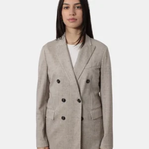 BLAZER DOPPIOPETTO CIRCOLO 1901 IN PIQUET - MACEDAMIA