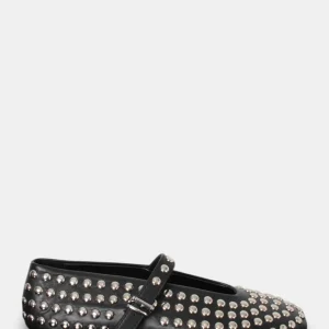 BALLERINA LIVIANA CONTI CON BORCHIE - Y69-0 NERO