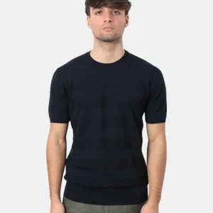 MAGLIA A GIROCOLLO KANGRA A RIGA LINCKS TINTA UNITA - 38 BLU