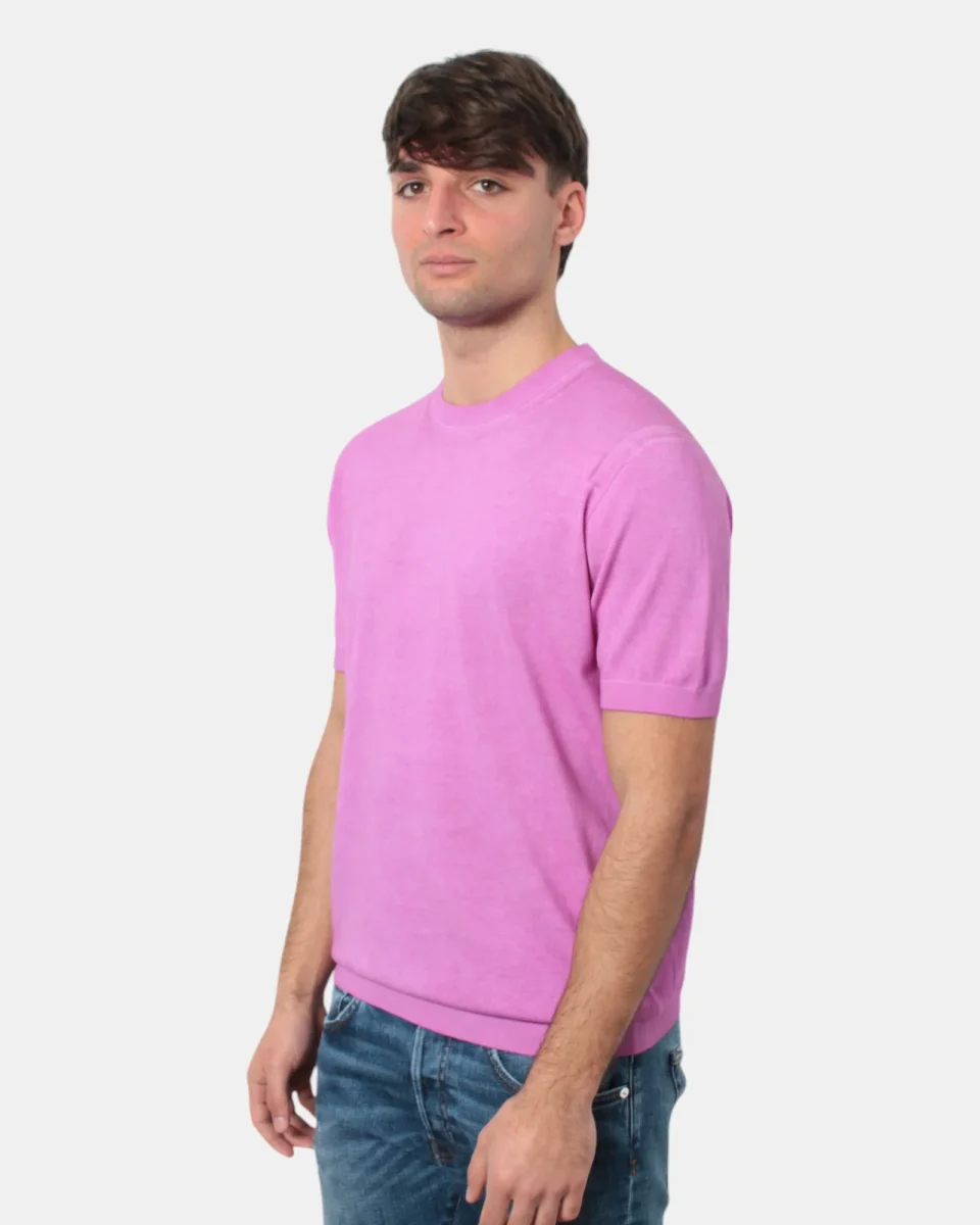 MAGLIA A GIROCOLLO KANGRAIN RASATO CALATO WAVE - 180 ORCHIDEA - immagine 3