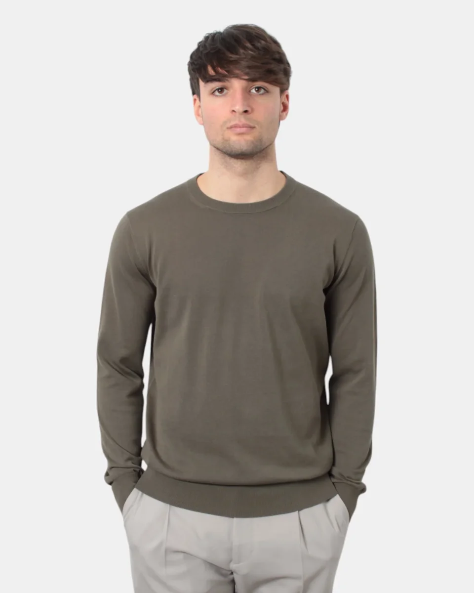 MAGLIA A GIROCOLLO KANGRA IN RASATO CALATO - 187 MILITY