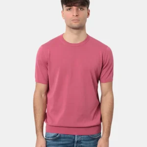 MAGLIA A GIROCOLLO KANGRA IN RASATO CALATO - 41 FRAGOLA