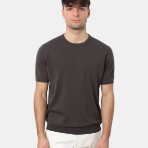 MAGLIA A GIROCOLLO KANGRA IN RASATO CALATO - 48 WENGÈ