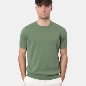 MAGLIA A GIROCOLLO KANGRA IN RASATO CALATO - 77 SIEPE