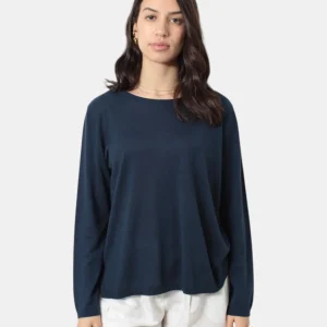 MAGLIA A GIROCOLLO KANGRA MOD. BOXING CON SPACCHI - 238 BLU