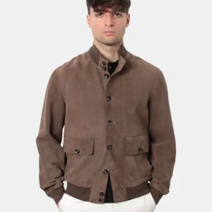 giacca in pelle the jackie mod. riverside seamless - j27 mud