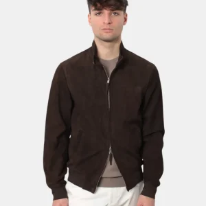 GIACCA IN PELLE THE JACKIE MOD. MEMPHIS PERFO - 107 WOOD BROWN