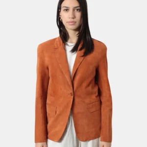 GIACCA IN PELLE THE JACKIE MOD. BEATRIZ - 490 TENGERINE