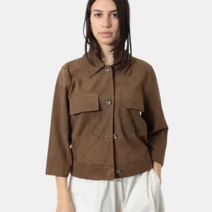 GIACCA IN PELLE THE JACKIE MOD.KARIS - 29 NOCCIOLA