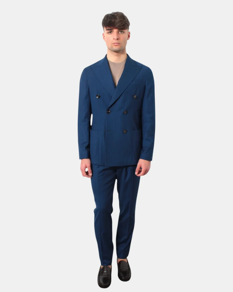 ABITO DOPPIOPETTO GALÀ MOD. FORIO - 17 BLU MEDIO - immagine 5