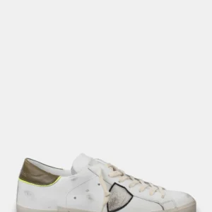 sneakers philippe model mod. prsx low - vv08 veau vintage/blanc militaire