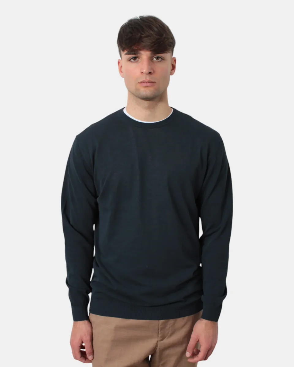 MAGLIA A GIROCOLLO DANIELE FIESOLI - 0023 NOTTE - immagine 6