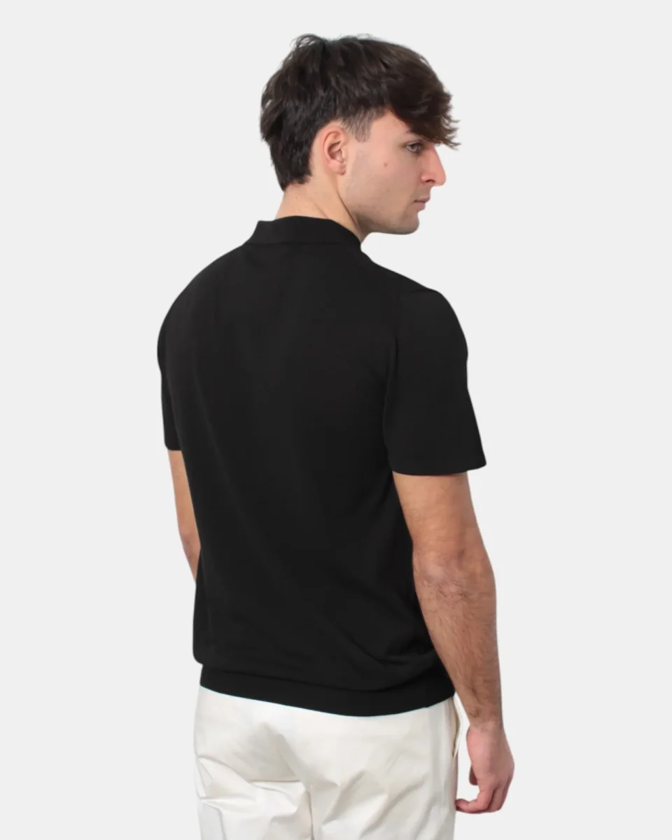 POLO A MANICA CORTA DANIELE FIESOLI - 0013 NERO - immagine 4