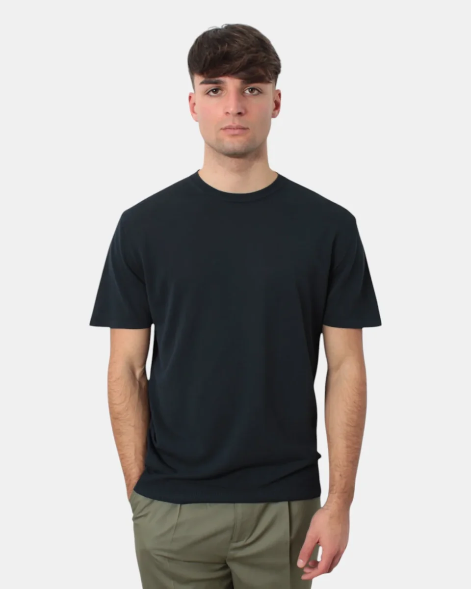 GIROCOLLO MANICA CORTA DANIELE FIESOLI - 0023 NOTTE - immagine 6