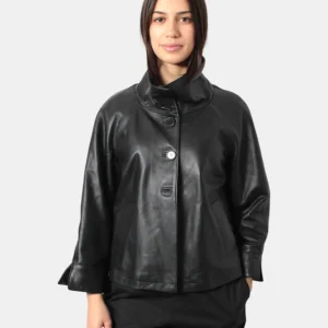 GIACCA IN PELLE MOD. OXFORD ROBERTA - NERO