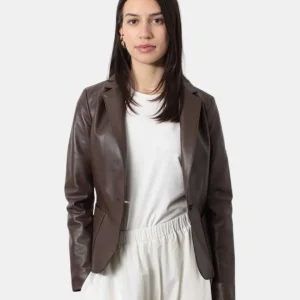 GIACCA IN PELLE MOD. OXFORD GINGER - CAFFÈ