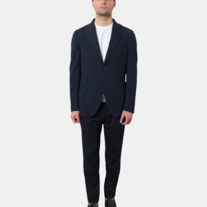 ABITO MONOPETTO BRERAS MILANO CON TASCA FILETTO - 4 BLU