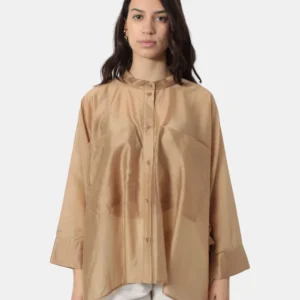 CAMICIA MANICA LUNGA MEIMEI J - 329 CAMEL