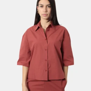 CAMICIA MANICA LUNGA MEIMEI J - 294 MARSALA