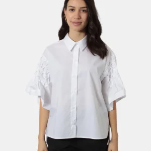 CAMICIA MANICA LUNGA MEIMEI J - 791 OFF WHITE