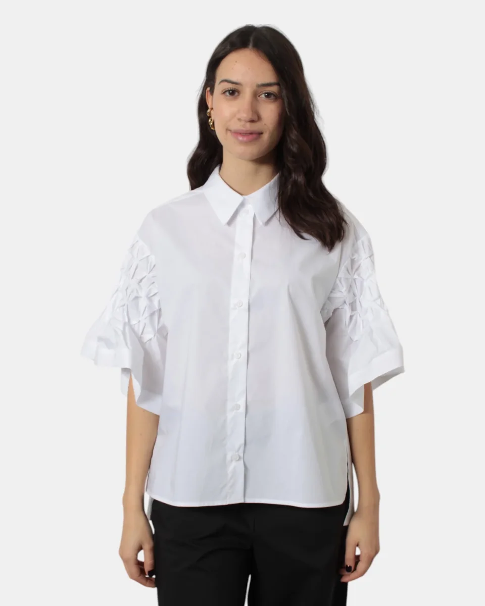 CAMICIA MANICA LUNGA MEIMEI J - 791 OFF WHITE