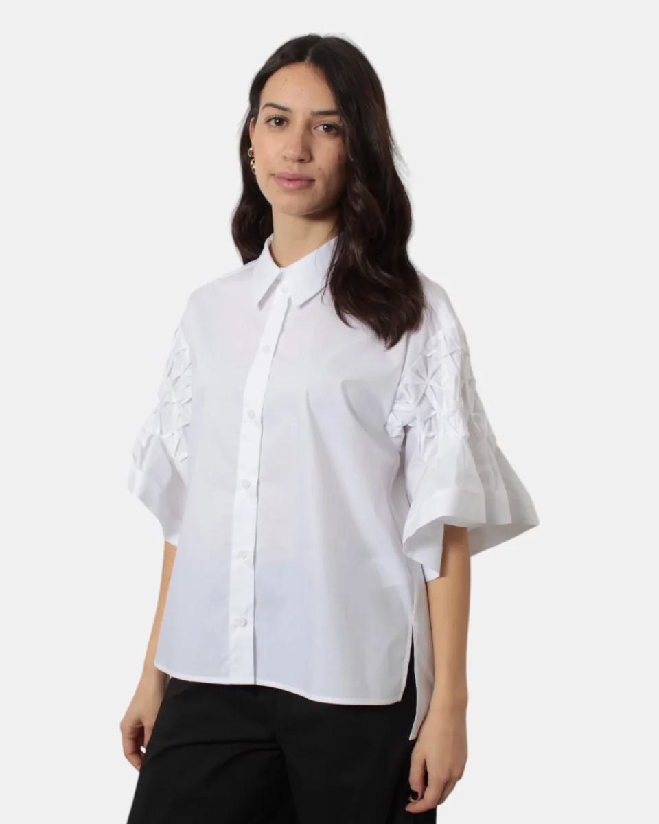 CAMICIA MANICA LUNGA MEIMEI J - 791 OFF WHITE - immagine 3