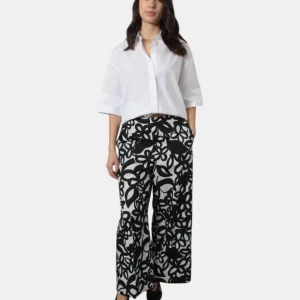 PANTALONE MEIMEI J - S7910 ST. OFF WHITE/NERO