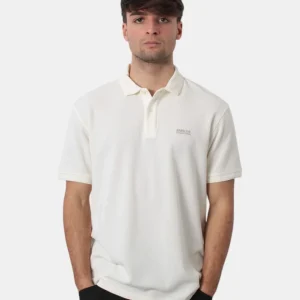 polo a manica corta barbour international mod. charlie textured - wh32 whisper white