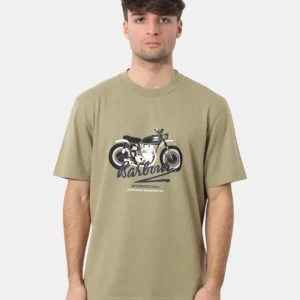 t-shirt barbour international mod. stonebridge graphic - ol11 bleached olive
