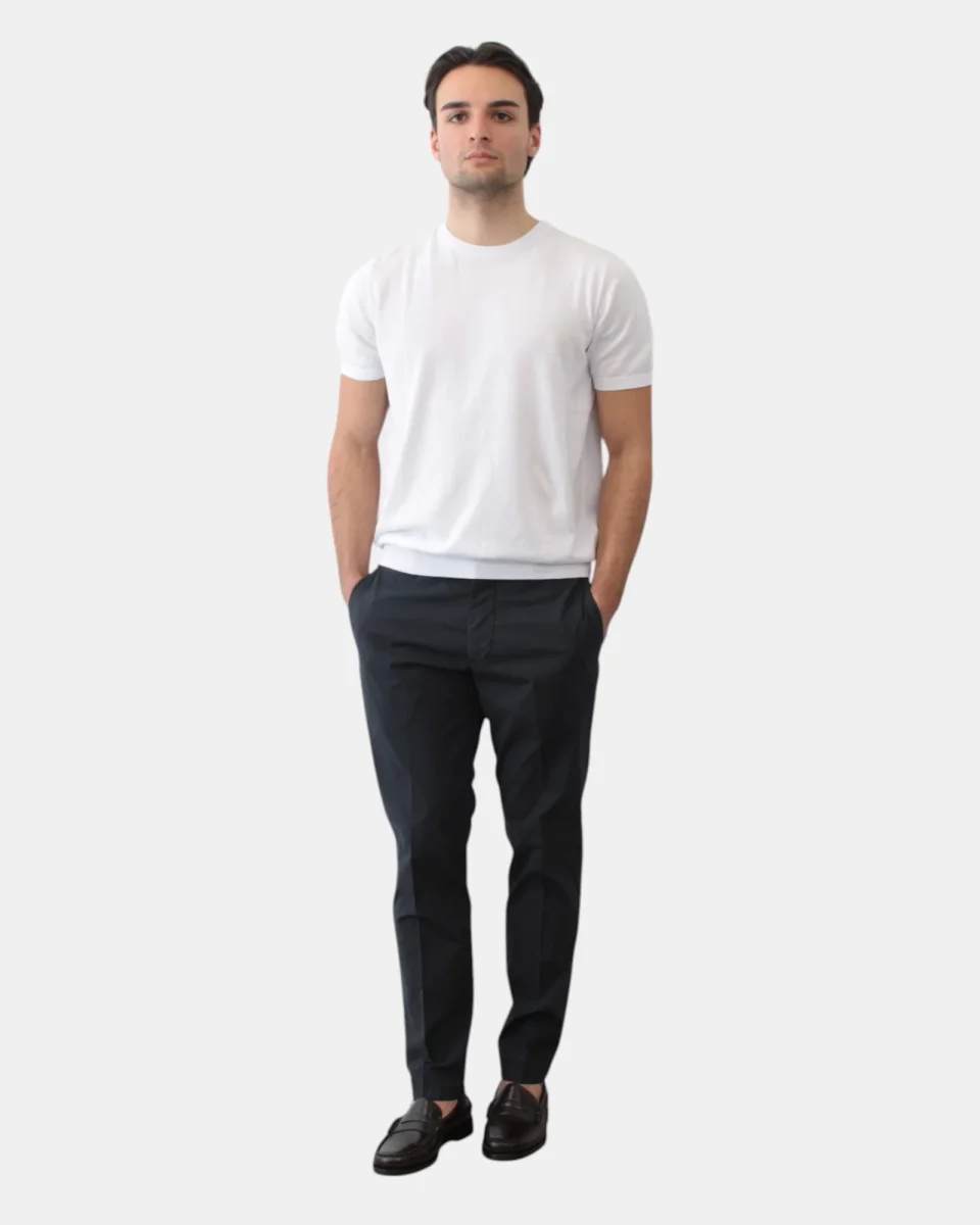 pantalone be.able mod. riccardo no pence regular - blu scuro - immagine 5