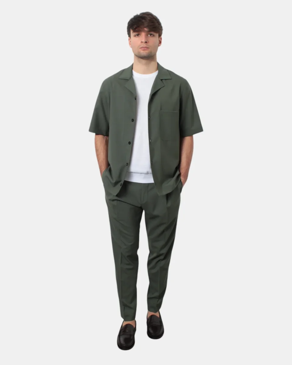 PANTALONE BE.ABLE MOD. ANDY REGULAR SENZA CINTURA - VERDE
