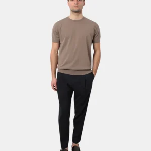 pantalone mod. andy regular senza cintura - blu scuro