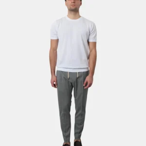 pantalone mod. riccardo cc regular - grigio medio melange