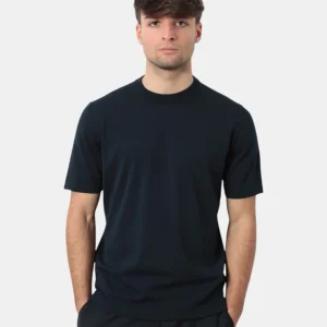 GIROCOLLO MANICA CORTA BELLWOOD CON FONDO TUB E SPACCHETTI - 016 BLU