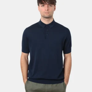 POLO A MANICA CORTA BELLWOOD - 015 BLU SCURO