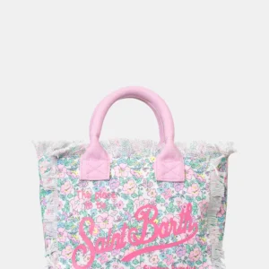 ACC. CANVAS SMALL BAG - VIOLET FLOWERS 2124