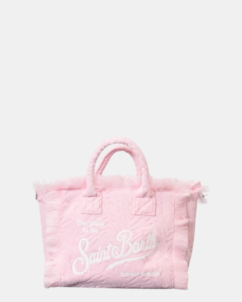 SPONGE BAG - TERRY EMBOSSED ZEBRA 21 EMB